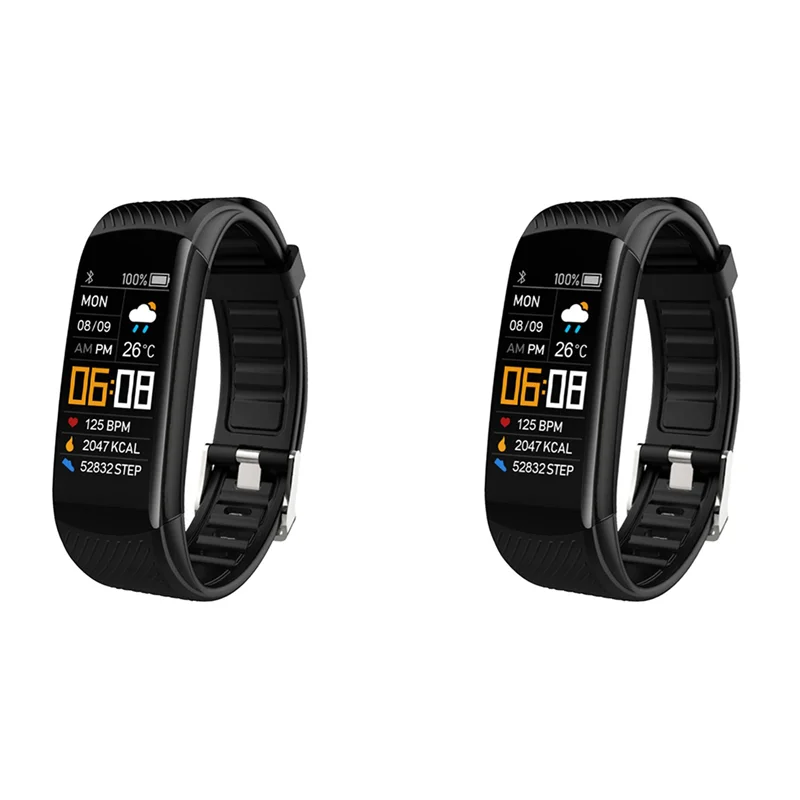 

A33T-2X Fitness Bracelet Blood Pressure Measurement Pedometer Smart Band Heart Rate Monitor Waterproof Health Tracker Watch A