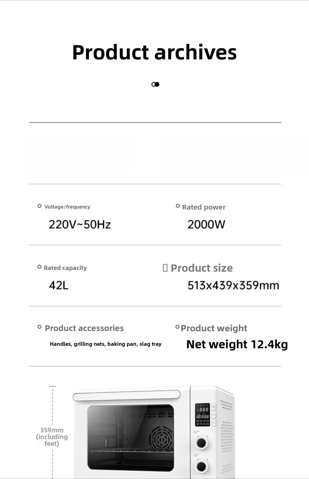 オーブン、家庭用全自動発酵小型ベーキング、多機能ケーキ電気オーブン