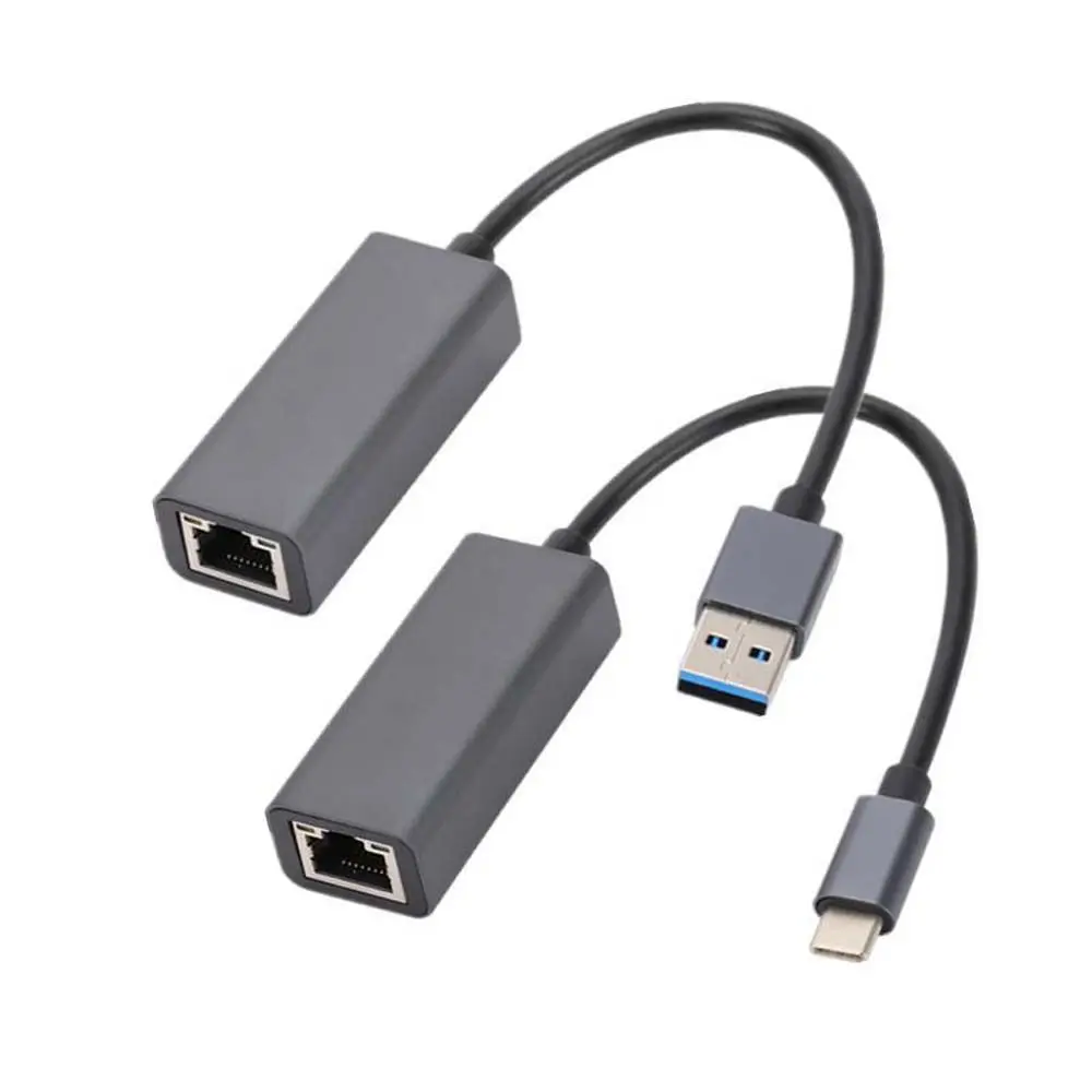 1000 Мбит/с USB 3.1 Gigabit Type C Адаптер USB C HUB Type C Ethernet-адаптер Компьютерные аксессуары Сетевая карта Сетевой адаптер