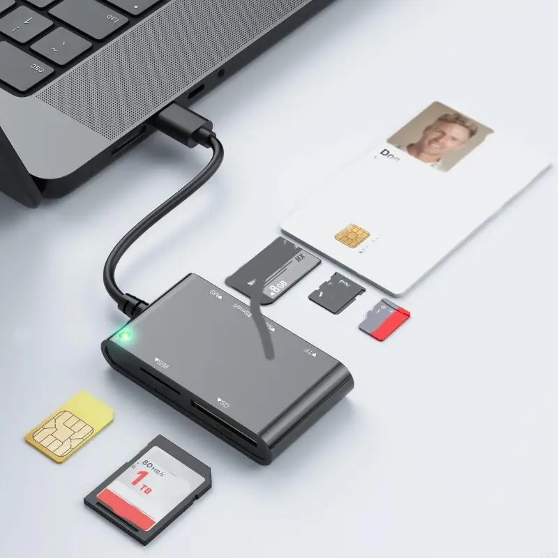 C90F USB3.0複数のカードリーダー6インチスマートな/MS/M2TF/SIMS/SDTF画像カードリーダー