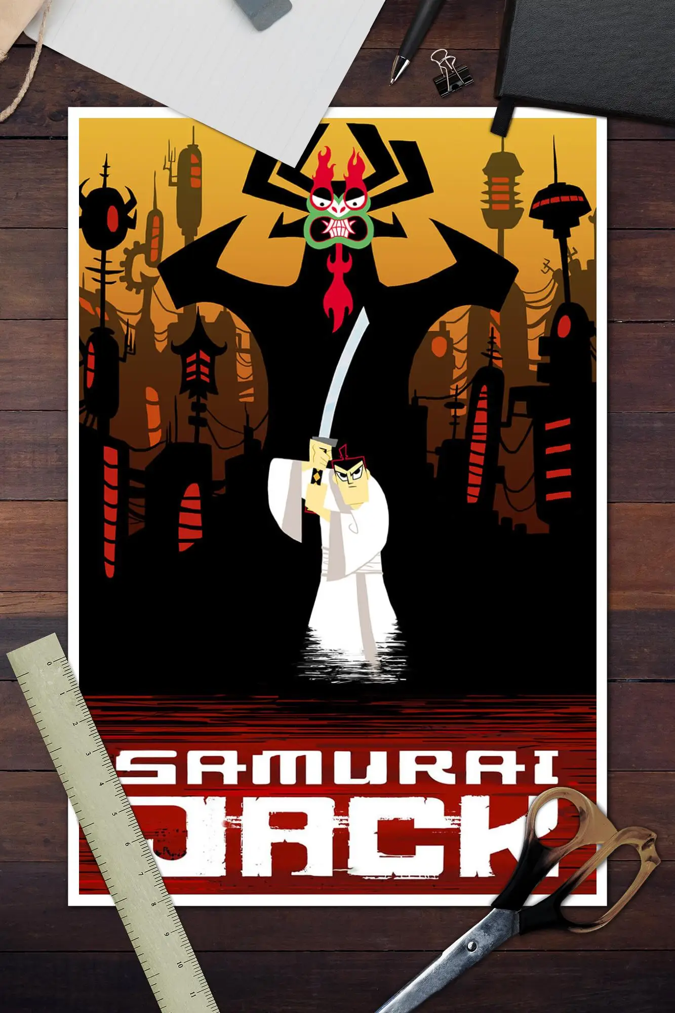 samurai jack Poster Decorative Painting Canvas Poster Wall Art Living Room Posters Bedroom Painting