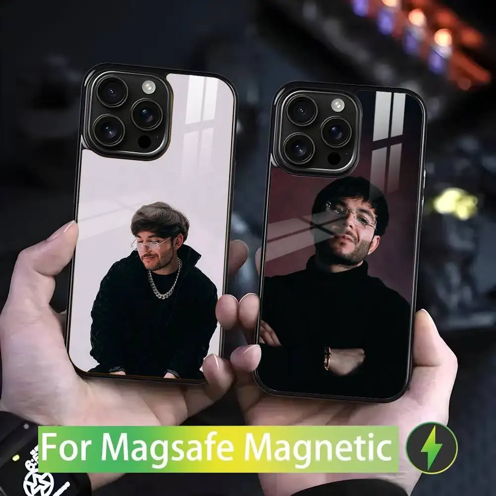 

Post Malone Phone Case For IPhone 17 16 15 14 13 12 11 Pro Max Plus Mini Magsafe Mirror Wireless Magnetic Cover