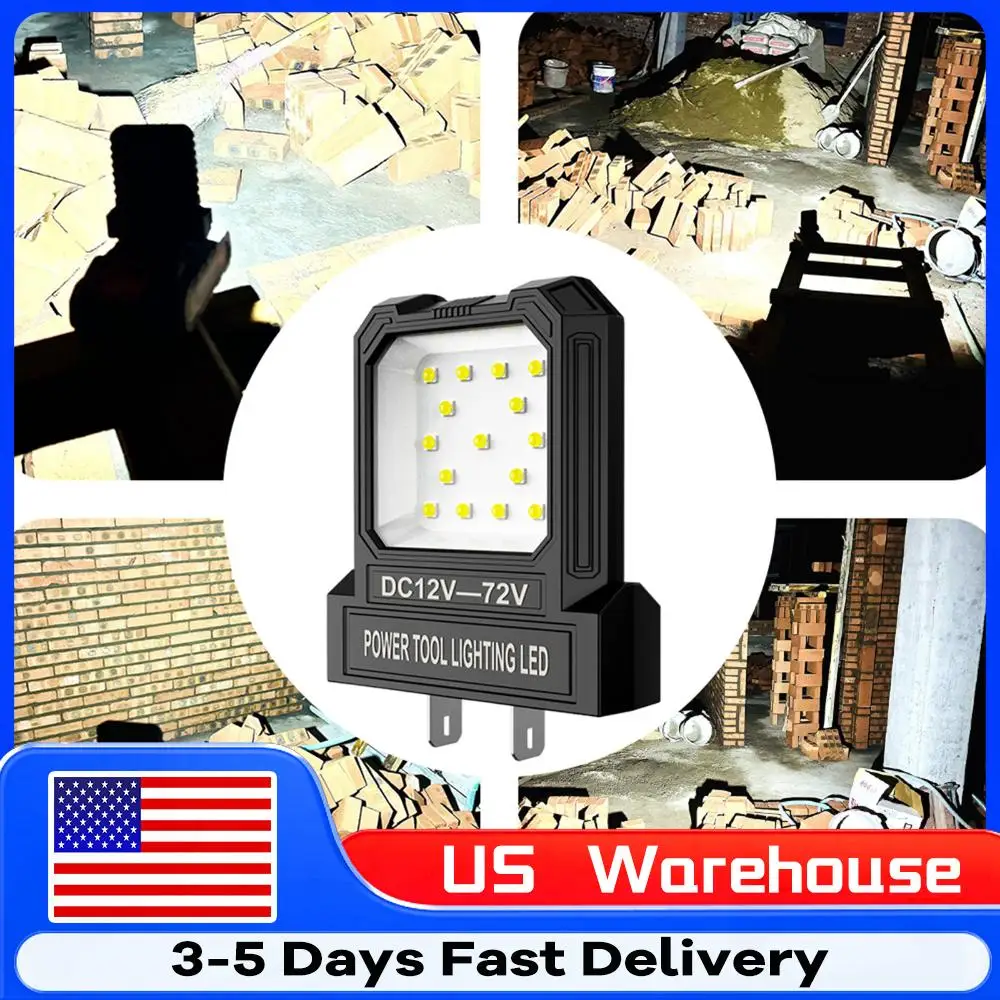 

Светодиодный мини-фонарь 12В-72В с 2 режимами освещения, без батареи, 550 лм, для гаража, ремонта автомобилей, кемпинга, рыбалки