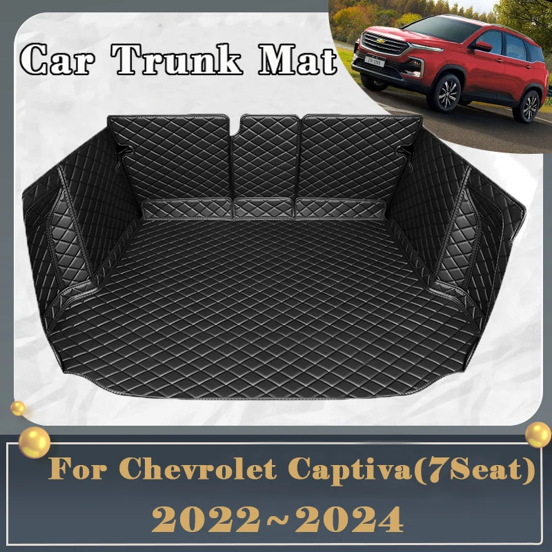 

Car Rear Trunk Mat For Chevrolet Captiva CN202S 2022 2023 2024 7seat Carpet Trunk Storage Pad Cargo Cover Rug Auto Accessories