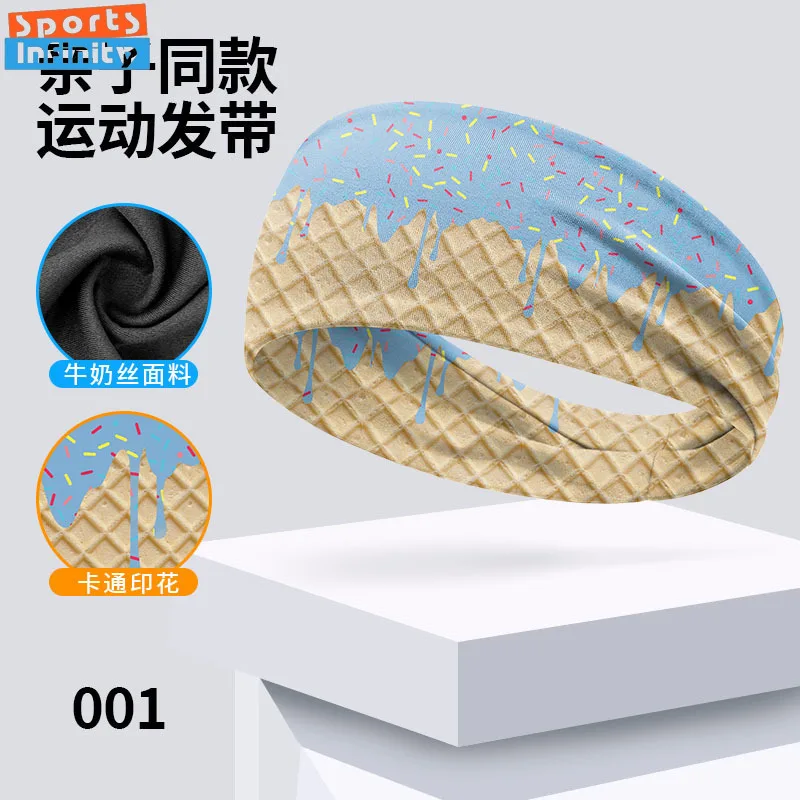 Men Women Sports Headband Printed Quick Dry Sweatband Breathable Headcraf  Anti Sweat Hair Band for Running Yoga Fitness Outdoor