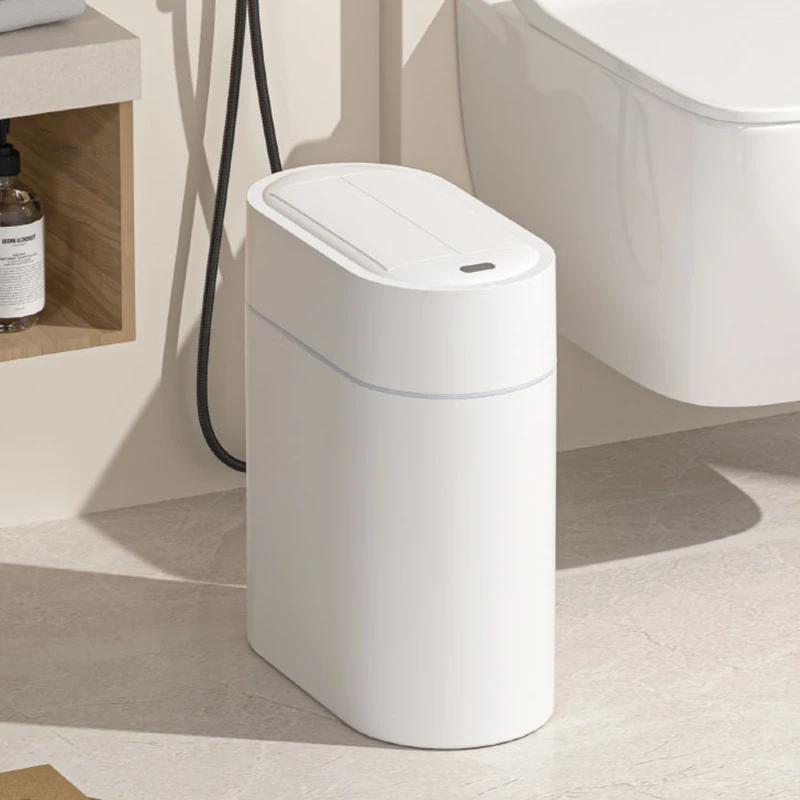 

Automatic Sensor Waste Bins Food Waste Recycle Trash Can Bathroom Smart Wastebasket Water Proof Litter Bins Cleaning Supplies