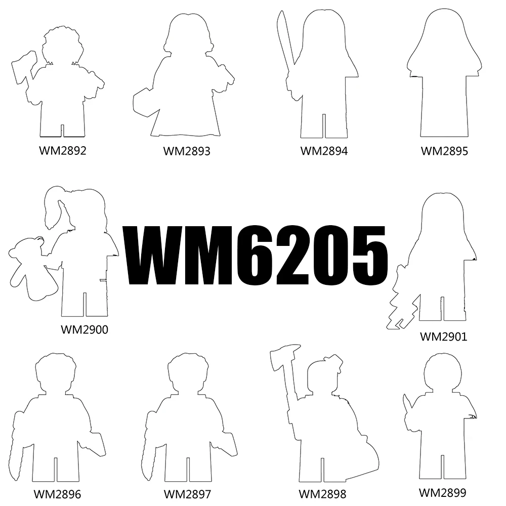 

WM6205 Строительные блоки WM2892 WM2898 Хэллоуин Фигурки фильмов ужасов WM2899 WM2900 WM2901 WM2893 WM2894 WM2895 WM2896 WM2897 Игрушка