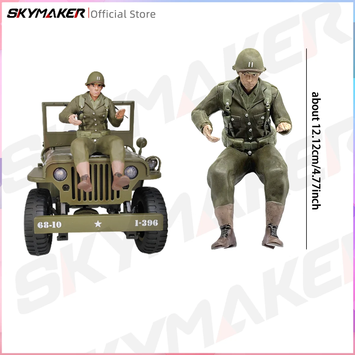 أجزاء ترقية JJRC C8815 Rc Car 1941 KIP Willis RTR شاحنة عسكرية مقطورة الجندي ونش المظلة المعدنية CVD ملحقات أصلية