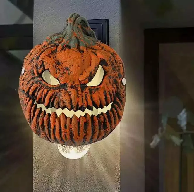 

Halloween Pumpkin Masks Lampshade Latex Full Face Mask Cosplay Props Lampshade Porch Light Holiday Porch Light Decorations Gifts