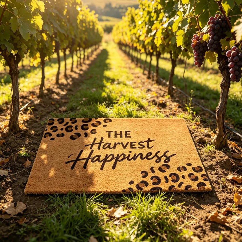 Paillasson vintage avec nom de famille et date imprimés, résistant à l'humidité, tapis d'entrée stable, personnalisé pour la décoration de la maison de campagne