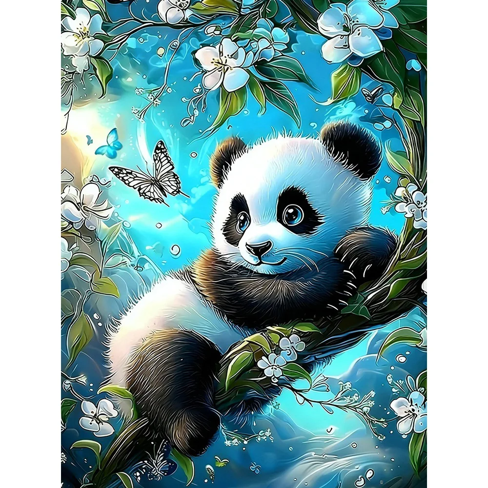 EverShine Diamant-Gemälde, Panda, vollständige Anzeige, Stickerei, Schmetterling, Blume, DIY, Mosaik, Tierhandwerk für Erwachsene, handgefertigtes Geschenk