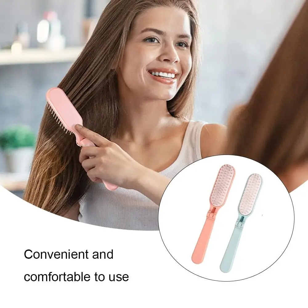 

Складная расческа для волос, портативная щетка для распутывания волос, антистатический массажер для головы, дорожные расчески, аксессуары для прически, 1 комплект.
