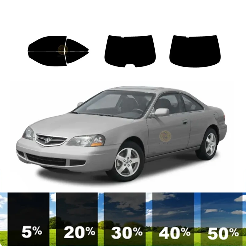 precut Removable Window Tint Film For Car 100% UVR 5%-70%VLT Heat Insulation Carbon ﻿For ACURA CL 2 DR COUPE 2001-2003