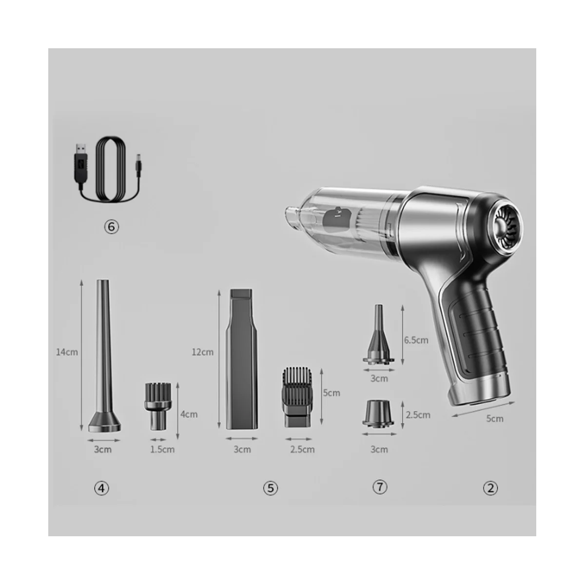 مكنسة كهربائية محمولة لاسلكية للسيارات ، الماسك الغبار السيارة ، شفط الإعصار ، روبوت السيارات ، 95000PA