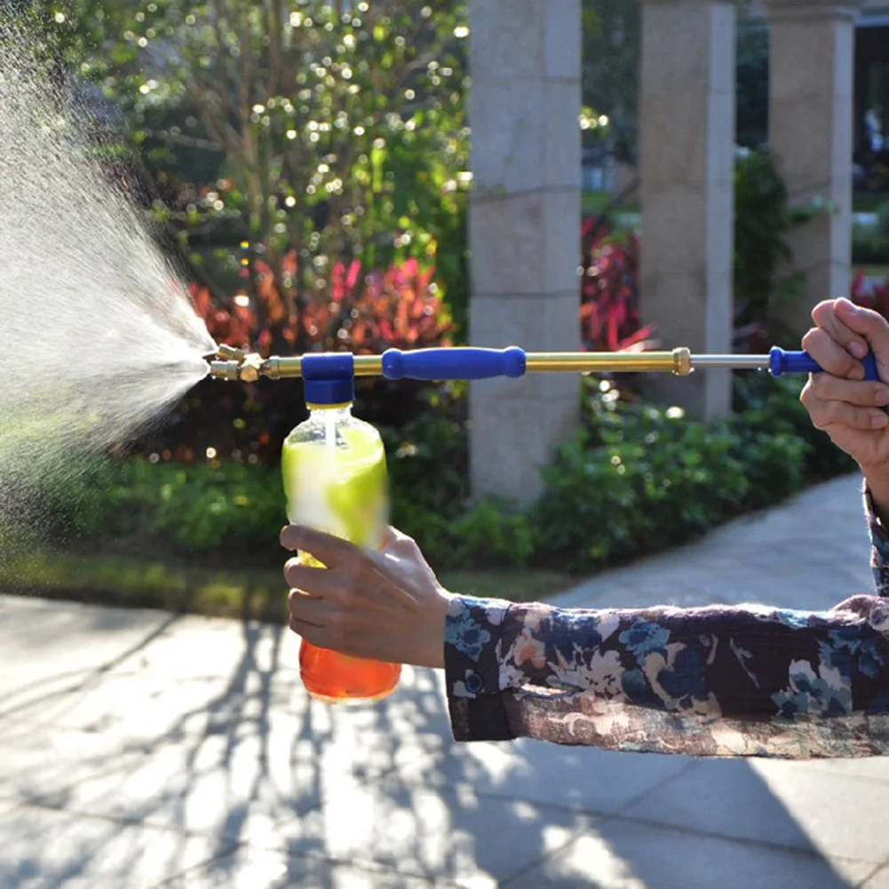 Garden Manual Sprayer For Beverage Bottle Single/Double Head Adjustable Spray Head Plastic And Copper Garden Lawns Sprayer