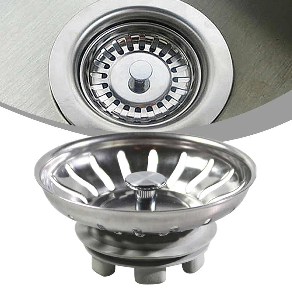 Maintenance Stainless Steel Sink Strainer Stopper Unblock Your Drain With Ease Perfect Size For Easy Installation