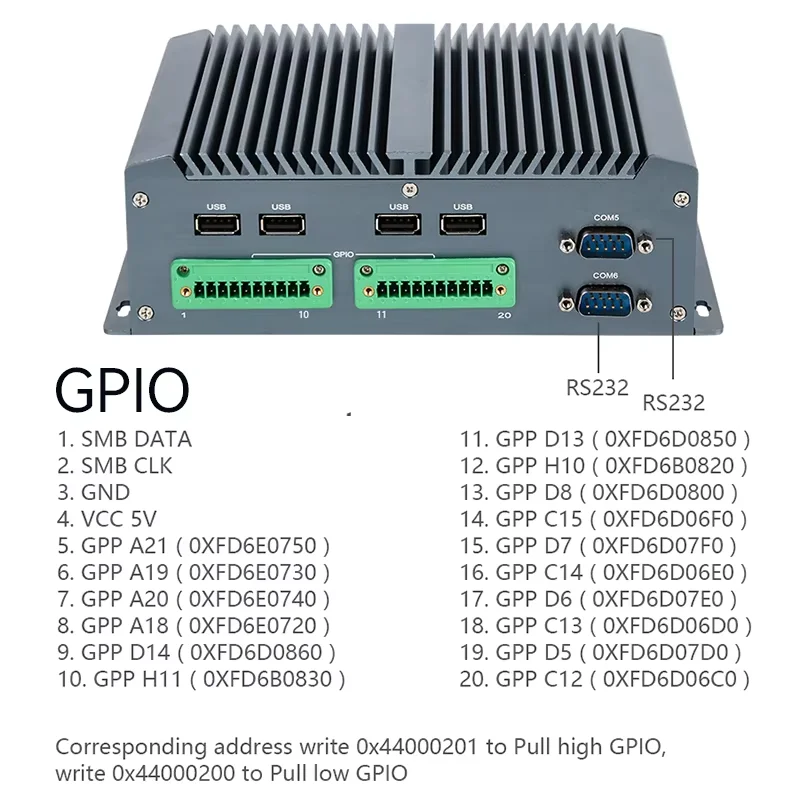 Mini PC industrial sem ventilador Intel 8a 10a geração CPU 4x GbE POE 6x COM RS232 RS485 GPIO LVDS 4G LTE Windows Linux Entrada DC9V-36V