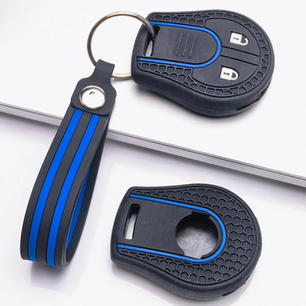 For Nissan Cabstar F24 Micra K12 Navara D40 Note E11 NV200 M20 Pathfinder R51 Qashqai J10 Fob Cover With Double Loop Precise Fit