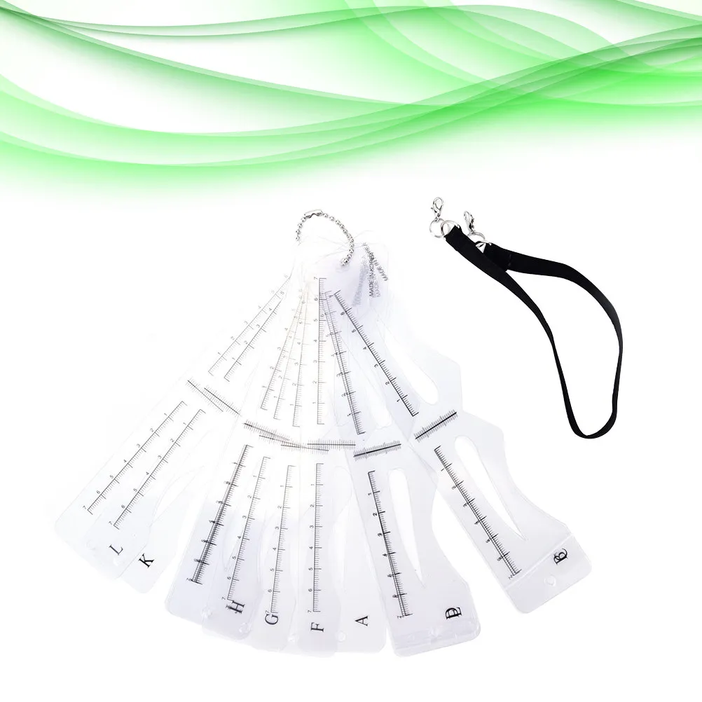 1Set Eyebrow Templates 12 Style Plastic Stencils Reusable Eyebrow Shaping Tools Drawing Cards for Salon Personal Use
