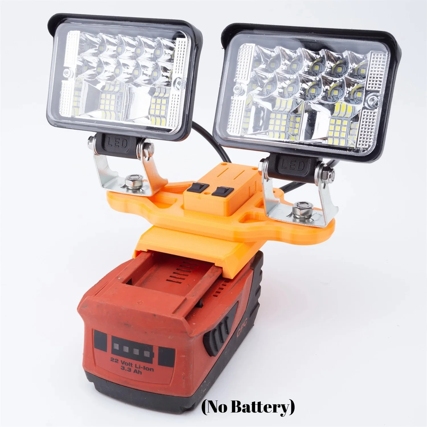 

Рабочий фонарь с двумя светодиодами для аккумулятора HILTI CPC 22v – портативный, для строительных площадок, с USB (без аккумулятора)