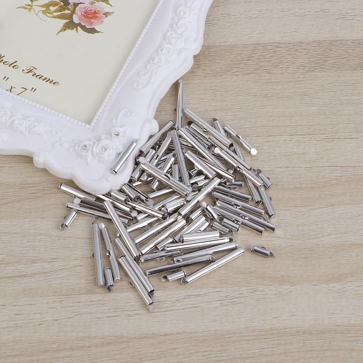 100Pcs Style Brass Tube Spacer Beads DIY Jewelry Making Accessories Earrings Bracelets Necklaces Handmade Craft