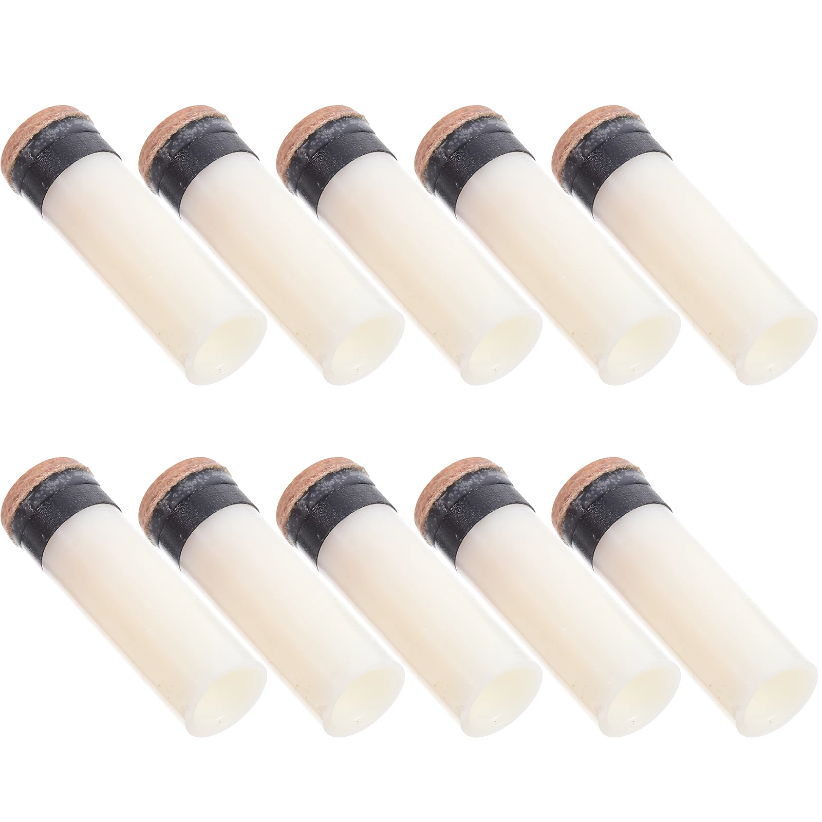 

10 Pcs Billiard Club Screws Screw-on Cues Tips Portable Supplies Beige Pool Stick Replacement for