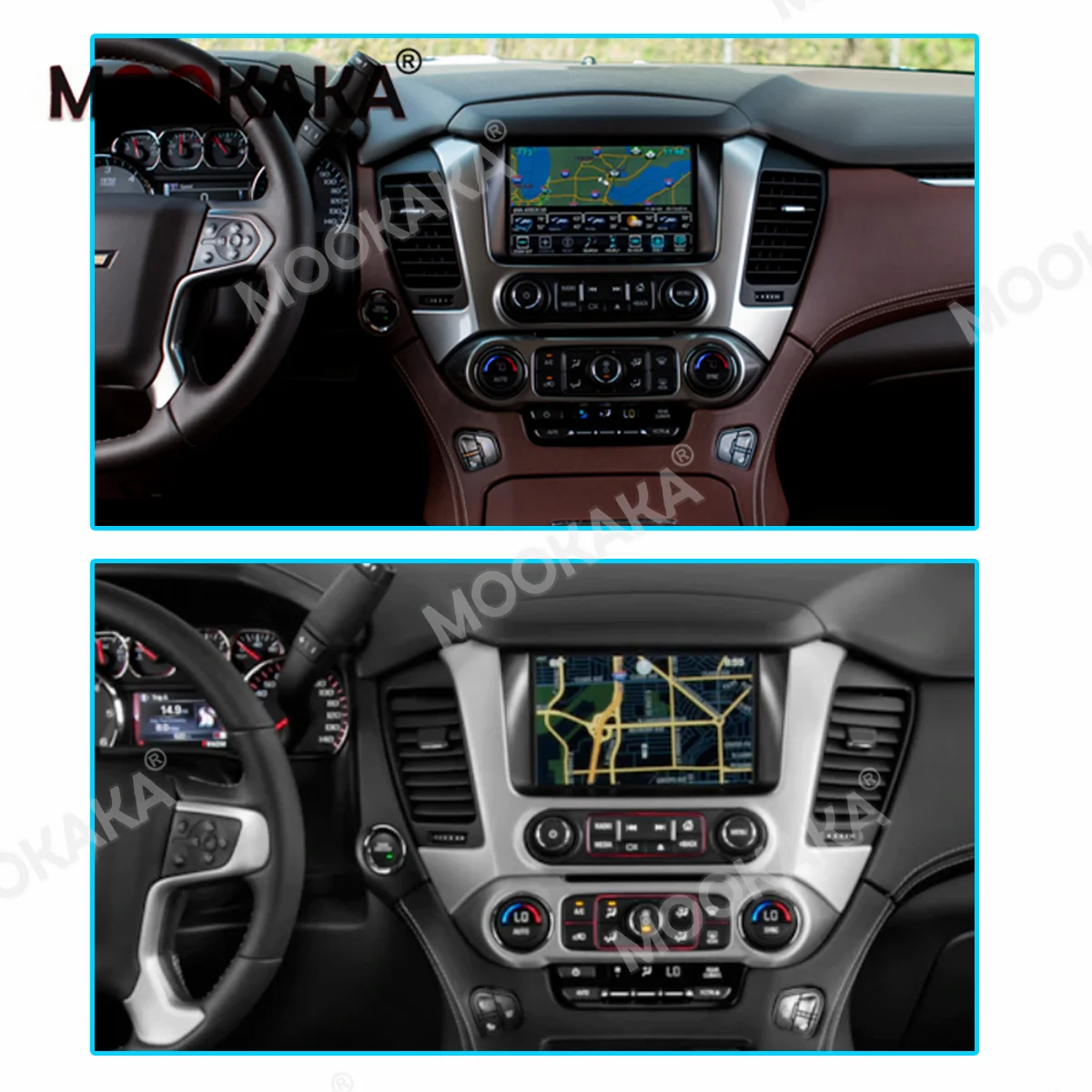 

For GMC Yukon Chevrolet Tahoe Suburban 2015+ Carplay Android Car Stereo Radio Multimedia Player GPS Navigation Auto Audio