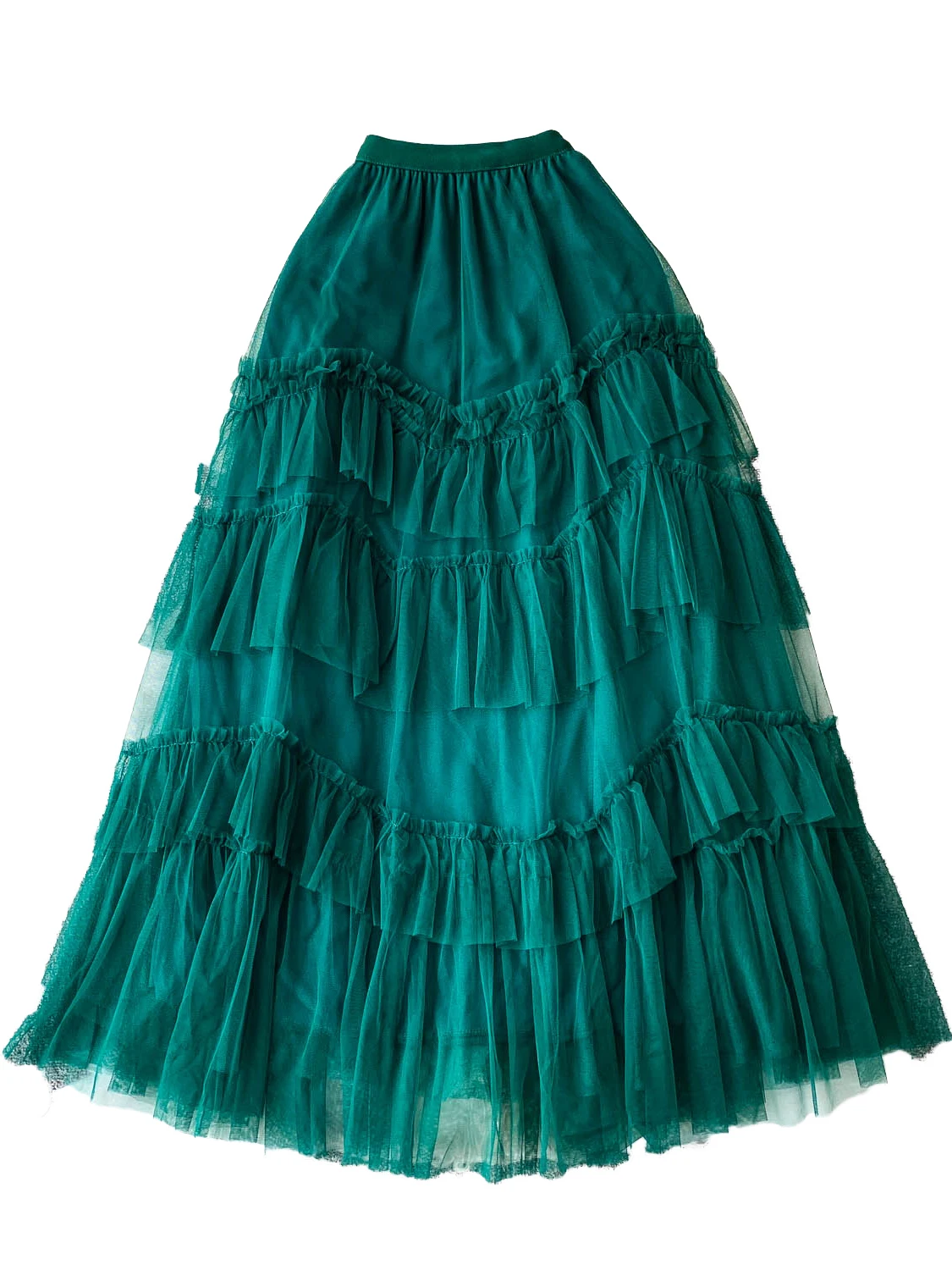 Saia de bolo branco f novo estilo tamanho pequ versátil cintura alta emaecimento malha de fadas crimento médio...