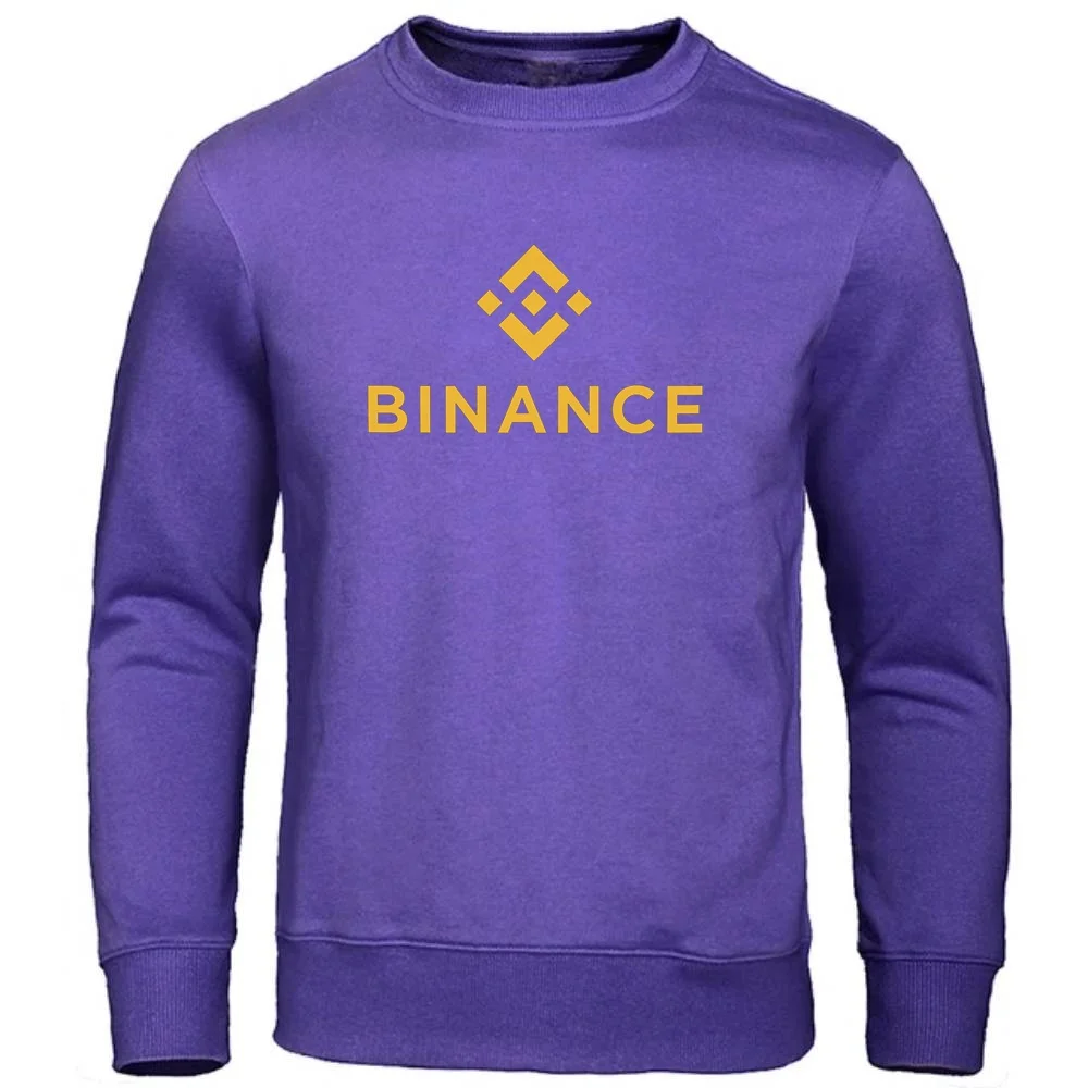 Men's Women Hoodie Sports Clothing Round Neck Cardigan Binance Crypto Men Fleece Sweater Couples Pullover SPORTWEAR