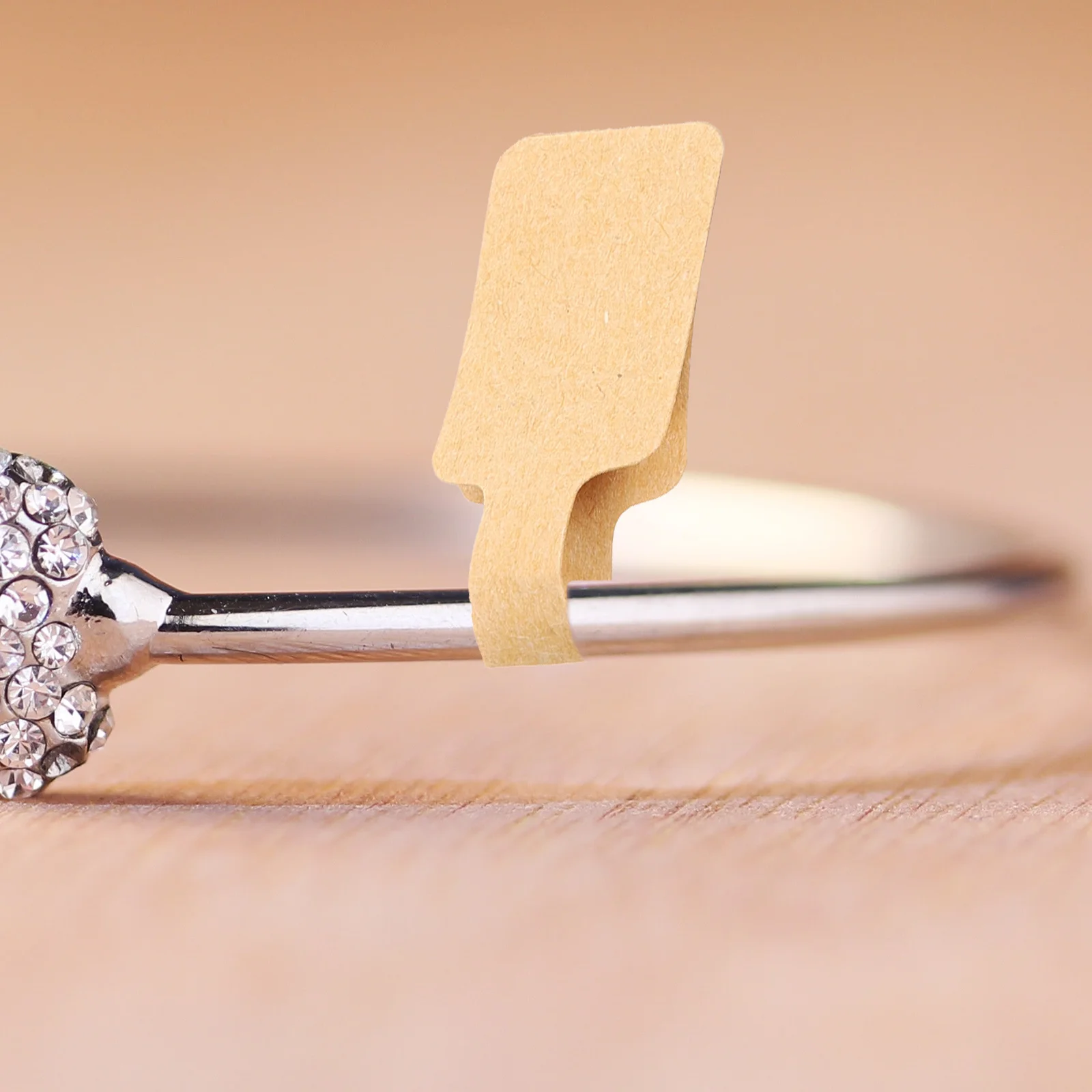 100 Pcs Stickers Jewelry Label Fluorescent Star Sale Signs Kraft Paper Pricing Labels Price