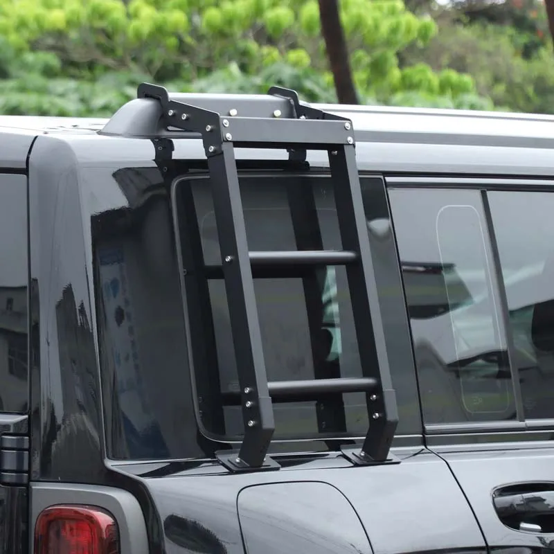 For Haval Raptors 2023 2024 Car Climbing Ladders For Climbing Tools External Accessories Aluminum Alloy Black 1pcs (right)