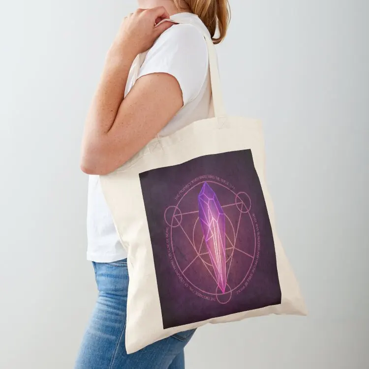 

Dark Crystal Prophecy Tote Bag Shopper handbag large size bags Women's shopping bag foldable reusable bag