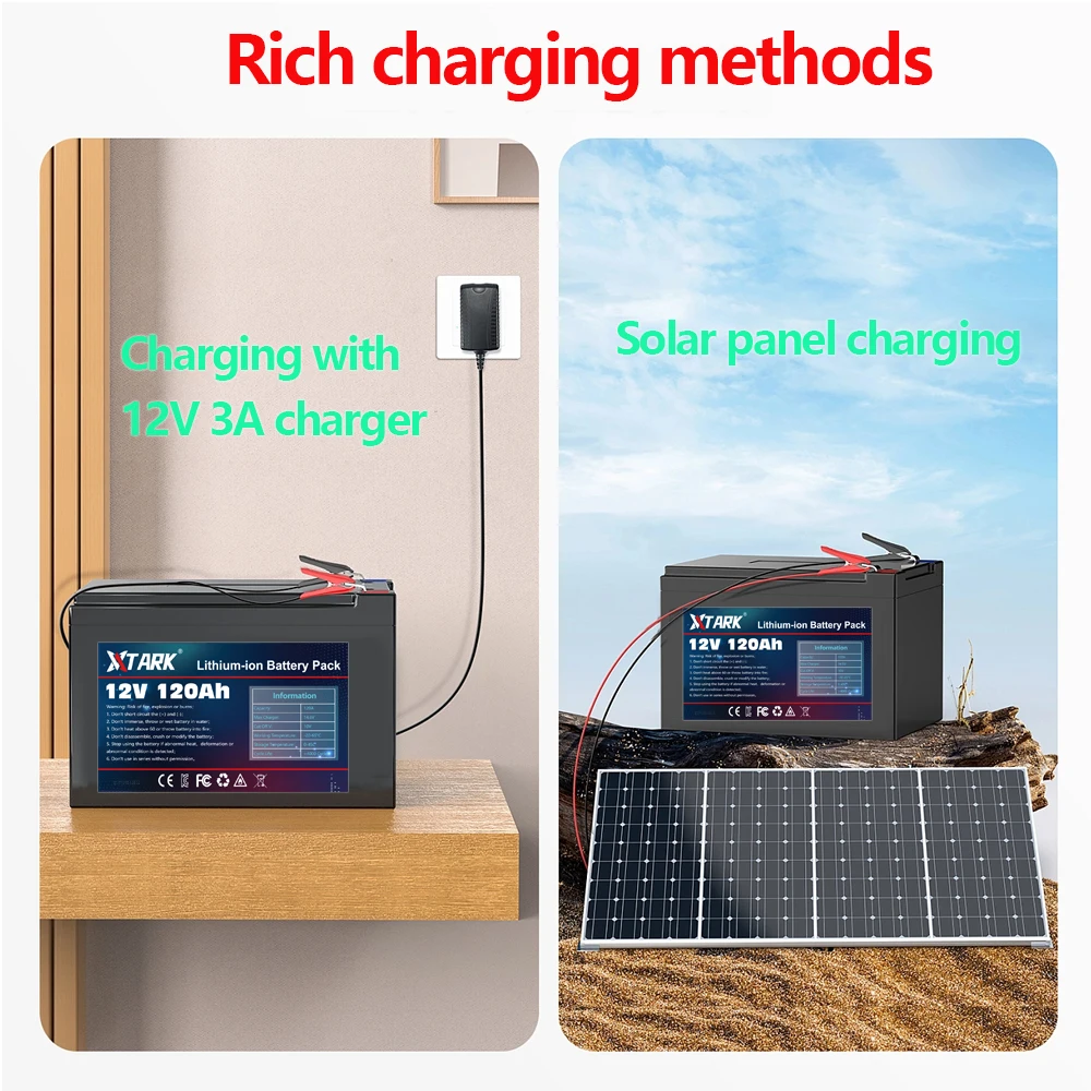 Batterie au lithium 3S6P pour véhicule électrique à énergie solaire, batterie Eddie Ion, chargeur 18650 V, 12V, 120Ah, BMS 30A intégré, nouveau, 12.6