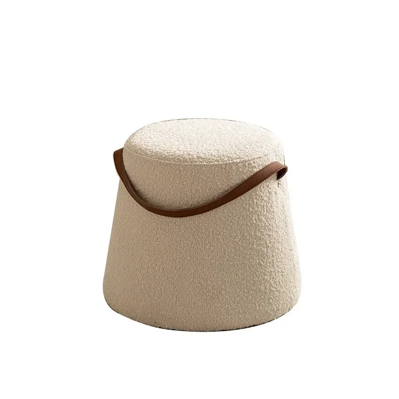 Nordic household shoe changing stool, cloakroom sofa makeup stool, pedal stool