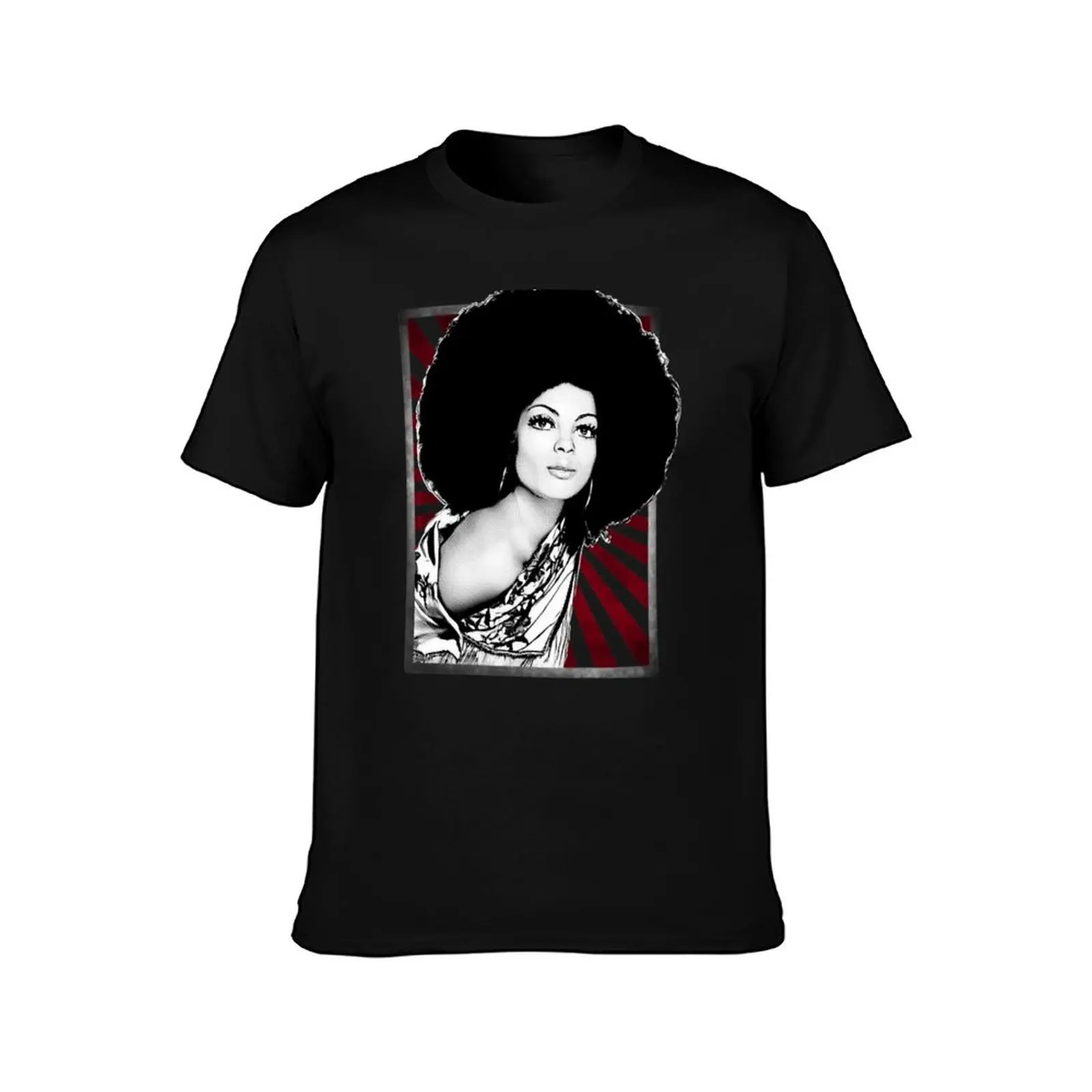 Diana Ross Rare Photo Retro Halftone T-Shirt Summer Casual Cotton Tee Oversized Streetwear Tops Vintage Graphic Print