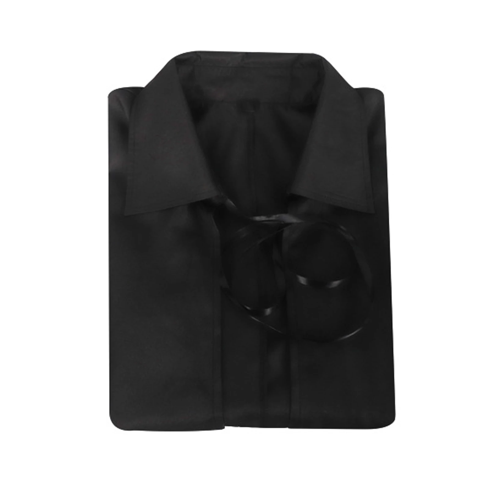 Unisex Medieval Short Cape Cloak Black Renaissance Cape Halloween Outfit