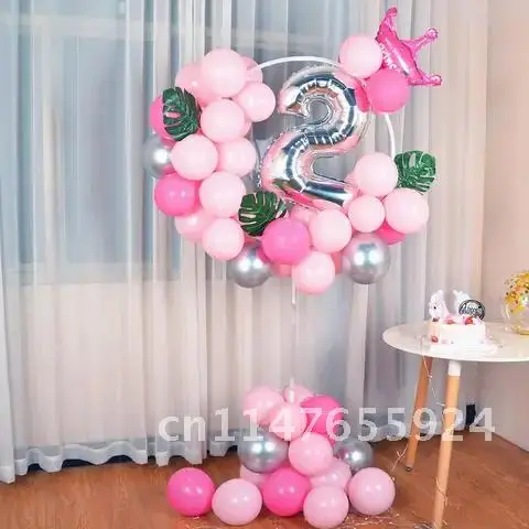 

Balloon garland Stand Ring FENGRISE Happy Birthday Party Decoration Kids Adult Wedding Decor Birthday Baloon Baby Shower