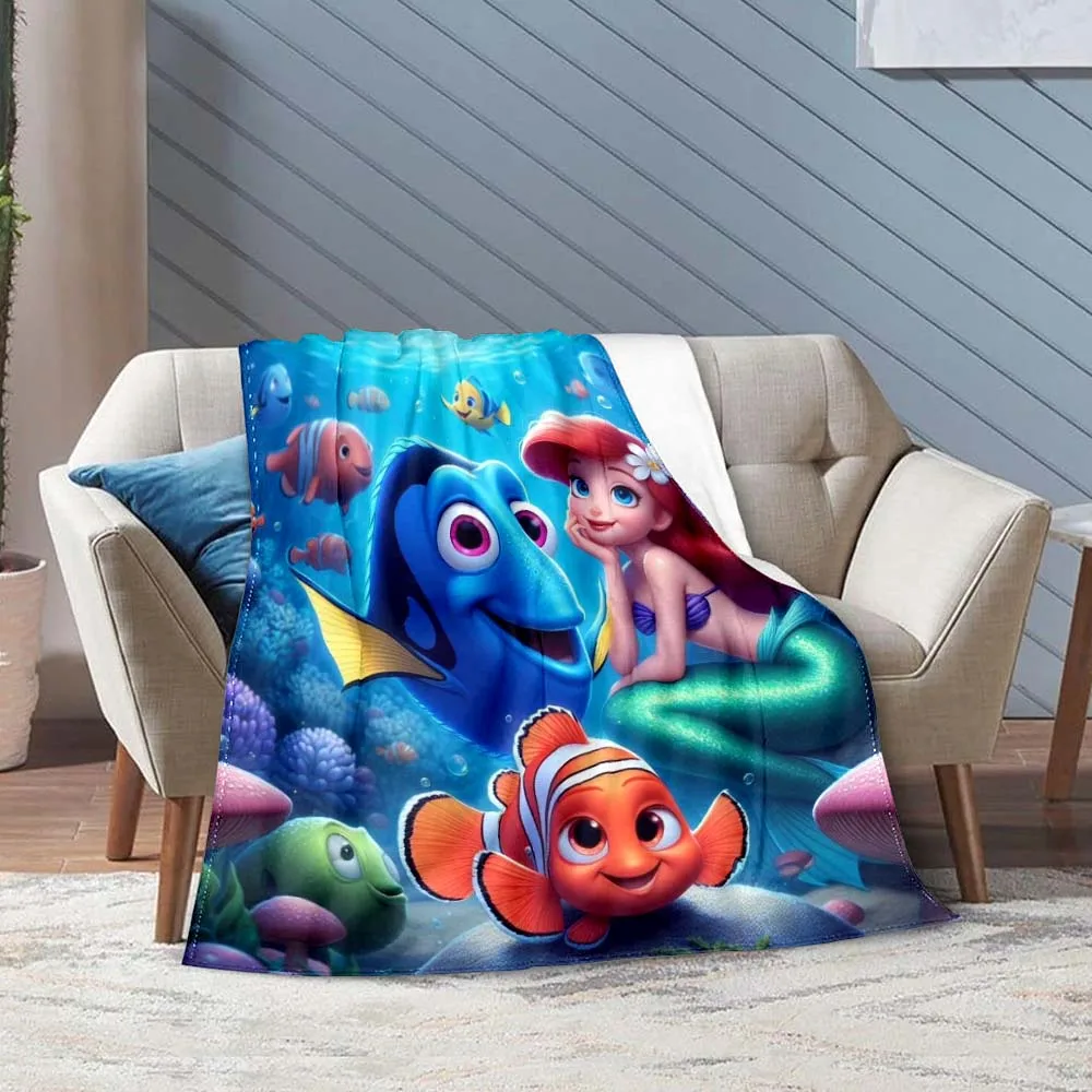 

3D Disney Finding Nemo Soft and Comfortable Blanket Cartoon Sofa Bed Children Adult Nap Sleeping Blanket