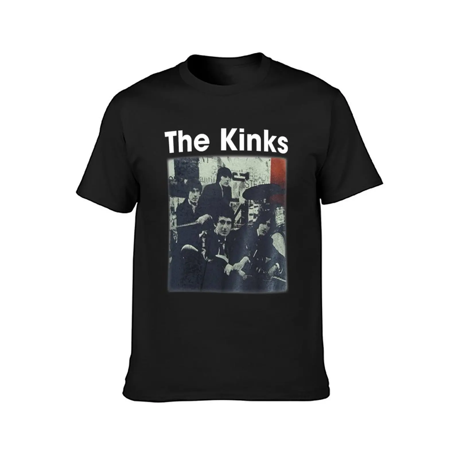 Retro Funny Art The Kinks Rock Band Members T-Shirt Aesthetic clothing graphics tees oversized mens clothes