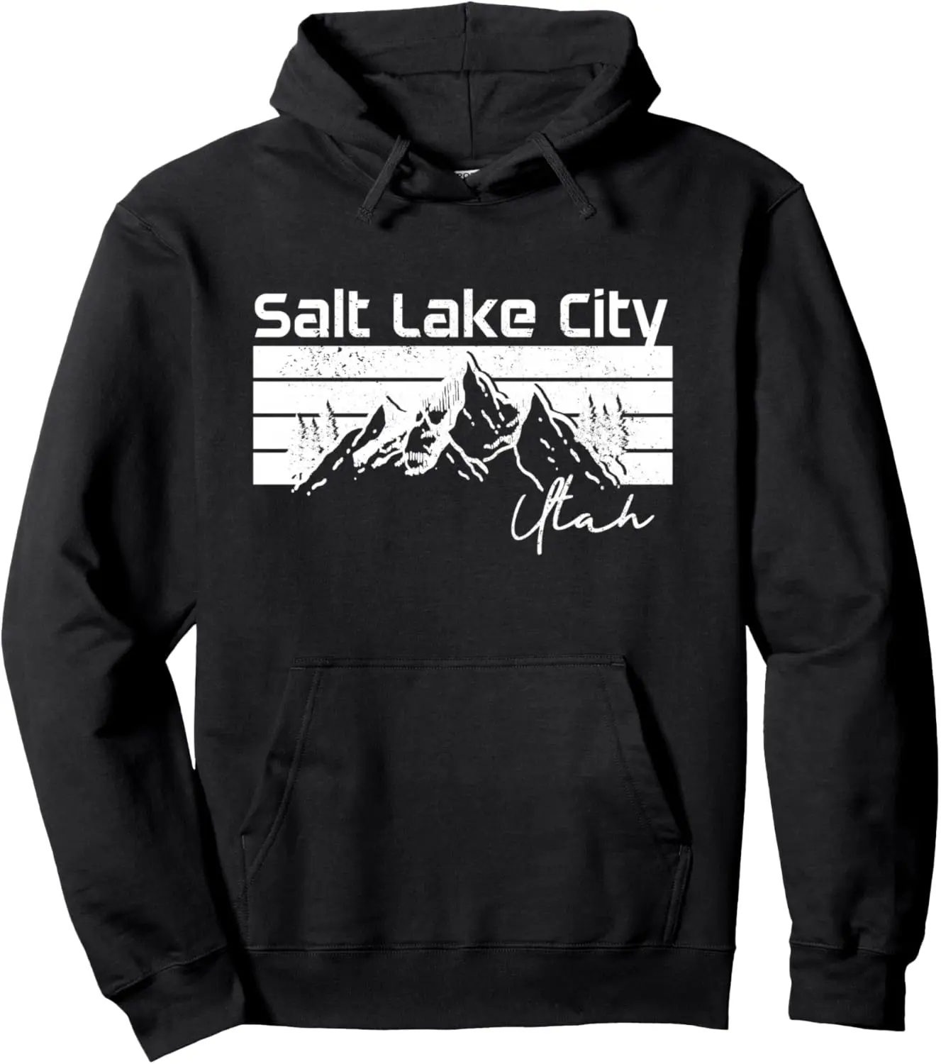 

Salt Lake City Utah Souvenir Pride Vintage Mountains Pullover Hoodie