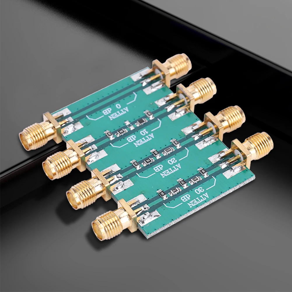 High Power DC to 4GHz RF Fixed Attenuator with SMA Double Female Connectors and Precise Attenuation Levels