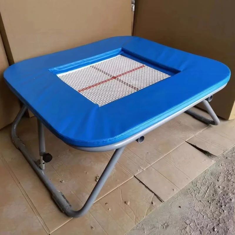 

China Hot Sale Commercial Children's Square Gymnastics Mini Trampoline Foldable Square Trampoline For Sale
