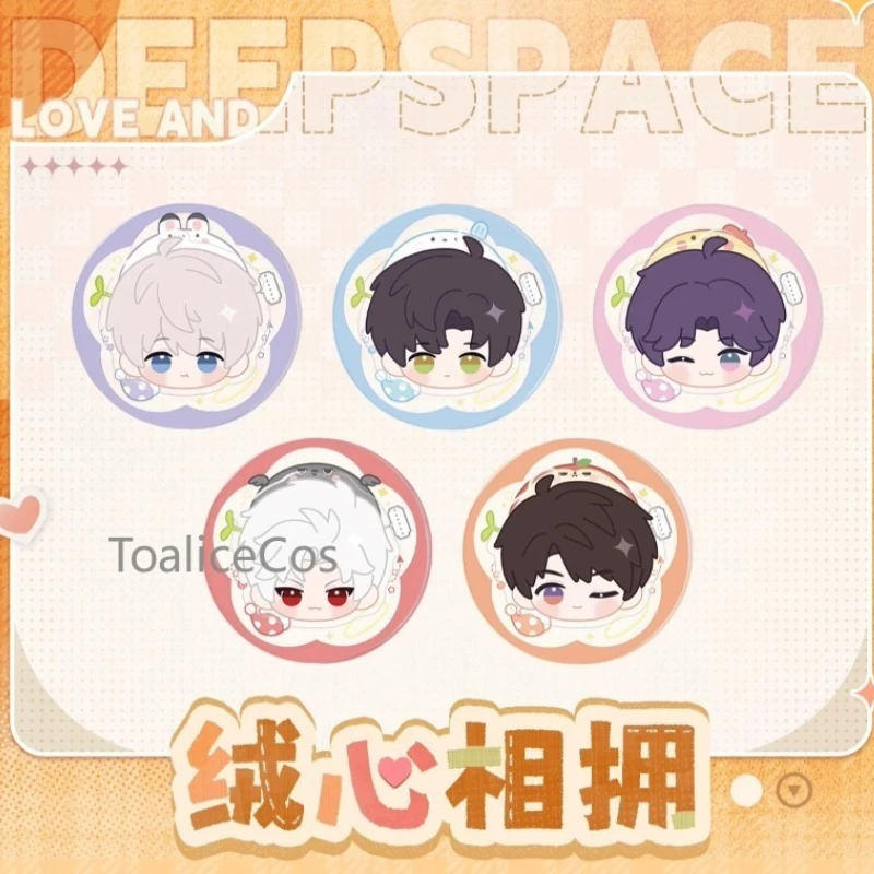 

Официальная акриловая подставка для телефона Love and Deepspace Soft Heart Embrace с персонажами Xavier, Zayne, Rafayel, Sylus, Caleb, регулируемая, нескользящая, игровая