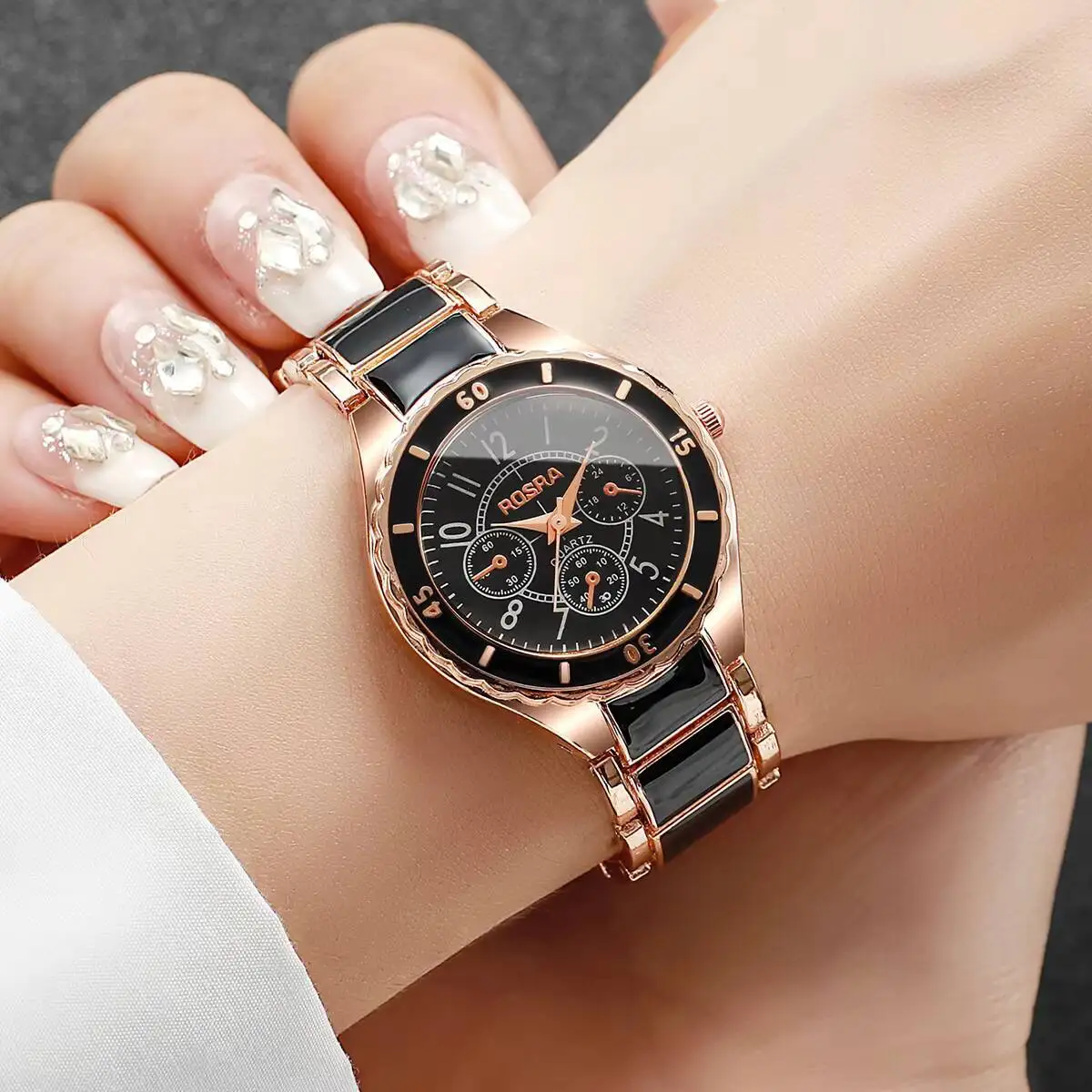 Luxury Women Watches Fashion Arabic Dial Quartz Wristwatches Ladies Watch Girls Clock Reloj Mujer（Without Box）