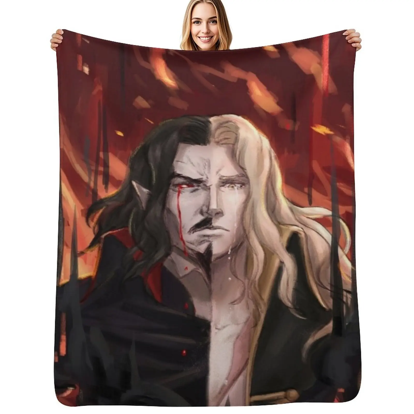 Castlevania Throw Blanket Soft Plush Plaid christmas gifts valentine gift ideas Stuffeds Luxury Brand Picnic Blankets