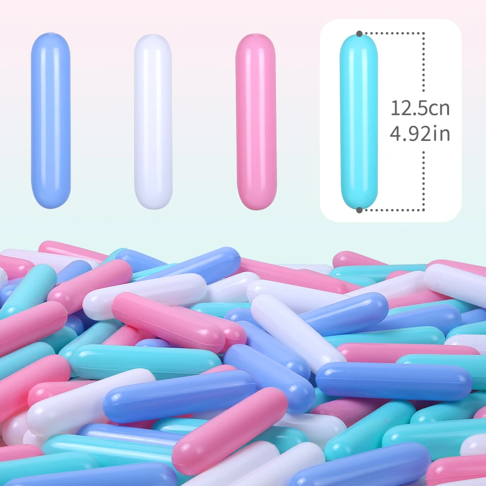 12,5 CM 100 Uds bolas de plástico coloridas y suaves bolas de océano tiras largas columnas para niños juguetes para jugar a las casitas tienda de campaña juguetes deportivos al aire libre