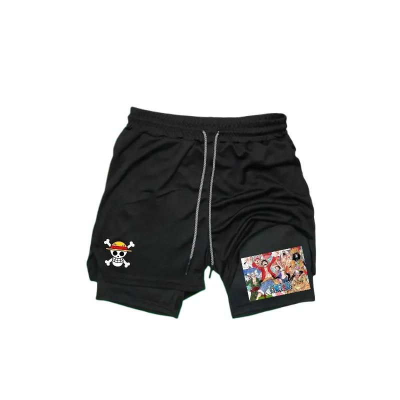 

Цельный принт 2-в-1 шорты для бега и тренировок мужские компрессионные шорты для спортзала карман для телефона петля для полотенец спортивная спортивная одежда