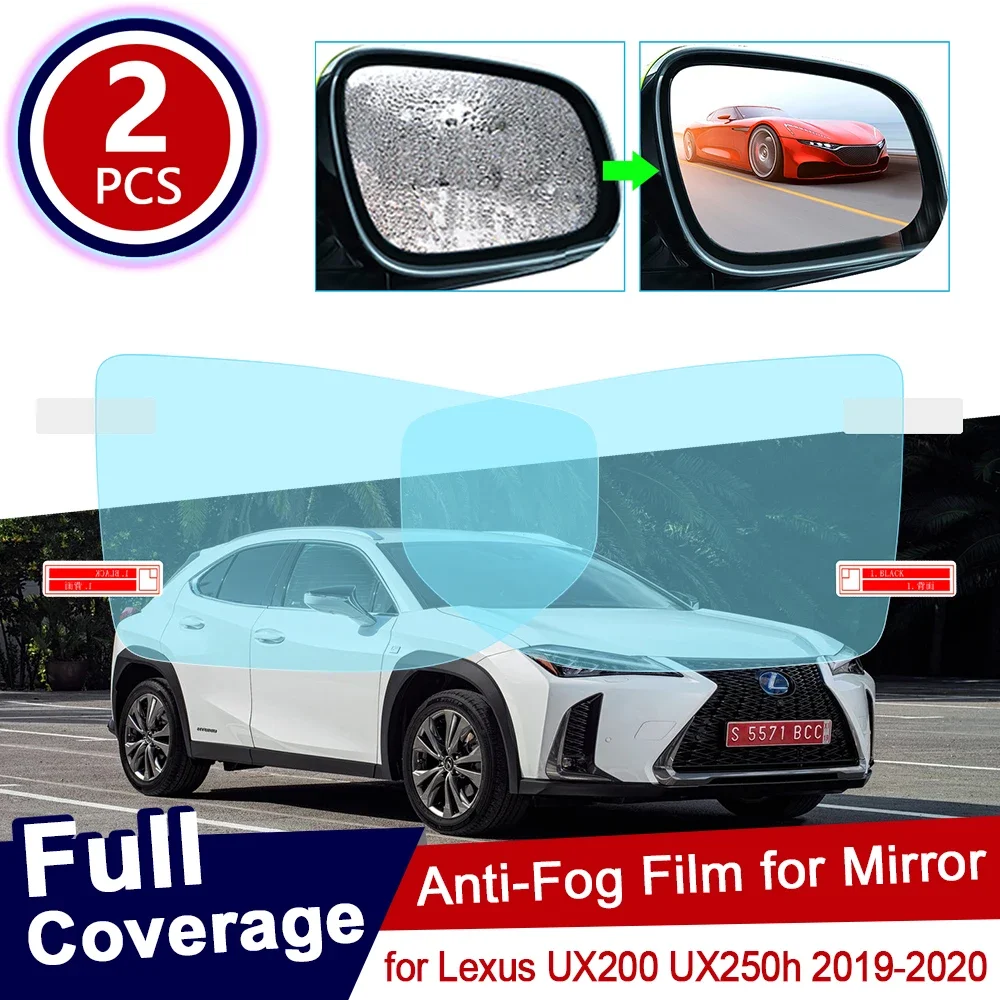 

for Lexus UX UX200 UX250h 200 250 250h 2019~2020 Car Rearview Mirror Protective Film Waterproof Rainproof Anti Fog Car Sticker