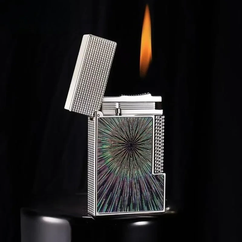 

2026 Calories Bright Starlight Loud Sound Lighter Crispy Bright Sound Gas Open Flame Metal Cigarette Lighter Men's High-end Gift