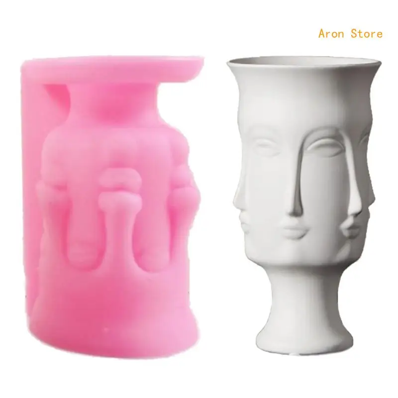 Silicone Crafts Mold Reusable Casting Epoxy Mold 3D Vase Making Polyhedral Mold Silicone DIY 3D Handicrafts Resin Mold